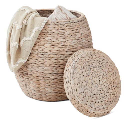 Multipurpose Hyacinth Storage Tote Basket 4.8 - Lot 78