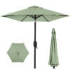 Outdoor Market Patio Umbrella w/ Push Button Tilt, Crank Lift - 7.5ft - Thumbnail 1