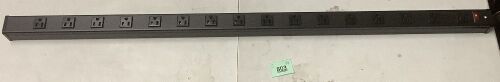 Long Heavy Duty 16 Outlet Large Metal Garage Workshop Multi Wide Industrial Power Strip. 6FT Cord 15A, 125V, 1875W - Lot 803