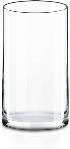 CYS EXCEL Large Cylinder Clear Glass Vase - Lot 846