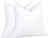 puredown Euro Pillow Inserts 26 x 26 (Pack of 2, White), Feather Down Pillow Stuffer, White Throw Pillows for Bed, Couch, and Cushion - Thumbnail 1