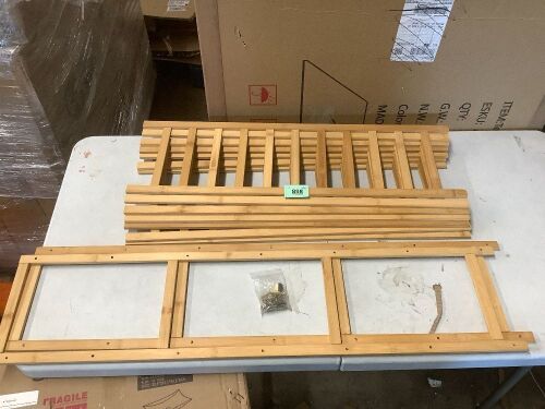 7-Tier Bamboo Shoe Rack, Whole Board Strip - Lot 898