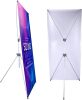 Adjustable X Banner Stand Fits Any Banner Size Width 23" to 32" and Height 63" to 78" - Thumbnail 1