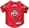 Littlearth NCAA Stretch Dog & Cat Jersey, Ohio State Buckeyes, X-Large - Thumbnail 1