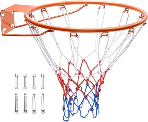 VEVOR Basketball Hoop/Rim, Adjustable Height Portable Backboard Court, Basketball Goal, Mobile Stand with Wheels Weighted Base, Youth&Adults, Outdoor/Indoor - Lot 10005