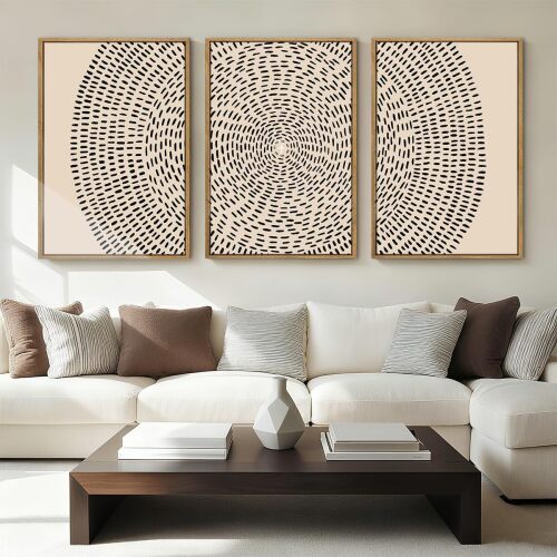 ANHUIB Large Jesus Wall Art 24x36 Inch Jesus Feeds The 5000 Canvas Wall Art Set of 3 Framed Christian Wall Decor Modern Abstract Art Print for Living Room Bedroom Office - Lot 801