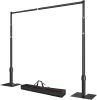 Pipe and Drape Backdrop Stand, 10x10ft Heavy Duty Adjustable Background Frame with Metal Base, Back Drop Holder for Parties Photography Wedding Photoshoot Decoration - Thumbnail 1