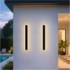YXJFJH Modern Outdoor Wall Light, 2 Pack 31.5 Inch Long Outdoor Sconce Lights with Junction Box Cover, LED 3000K Exterior Sconce IP65 - Thumbnail 1