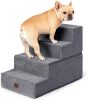 EHEYCIGA Dog Stairs for Bed 18" H, 4-Step Dog Steps for High Bed, Pet Steps for Small Dogs and Cats, Non-Slip Balanced Pet Ramp Indoor - Thumbnail 1