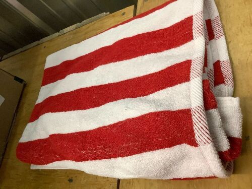 Set of 6 Towels, Cabana Striped - Lot 1146