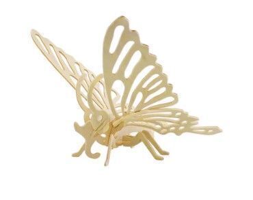 3D Wood Butterfly Puzzle - 6 Packs, 3 Per Pack - Lot 1186