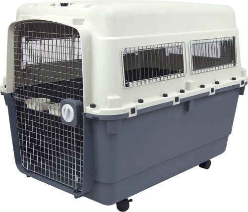 SportPet Designs Airline Approved Dog Kennel, Grey, 3X-Large: 48-in - Lot 1056