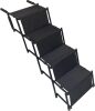 Portable & Foldable 4-Step Pet Stairs Non-Slip Steps for SUV Trucks Vans Cars - Thumbnail 1