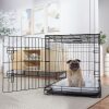 Frisco Heavy Duty Fold & Carry Single Door Collapsible Wire Dog Crate, Medium - Thumbnail 1