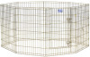 Midwest 36" Exercise Pen Gold 8 Panel with Door - Thumbnail 1
