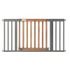 Summer Infant West End Extra Wide Safety Pet and Baby Gate, 36"-60" Wide, 30" Tall, Pressure or Hardware Mounted, Install Wall to Wall in Doorway, Auto Close Walk-Thru Door - Oak Wood and Metal - Thumbnail 1