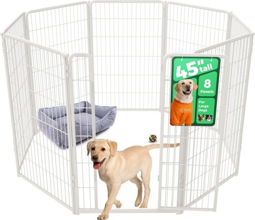FXW Homeplus Indoor Dog Playpen, White, 45-in, 8-panel - Lot 1240