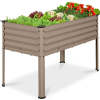 Elevated Galvanized Metal Garden Bed w/ Corner Protectors - 48x24x30in - Thumbnail 1