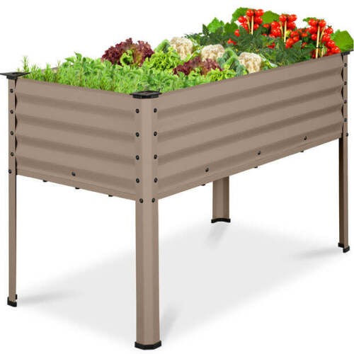 Elevated Galvanized Metal Garden Bed w/ Corner Protectors - 48x24x30in - Lot 1197