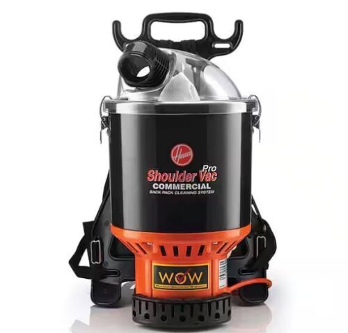 HOOVER COMMERCIAL Commercial Pro Shoulder Vac 1.6 gal Bagged Corded HEPA Filter - Lot 27JF