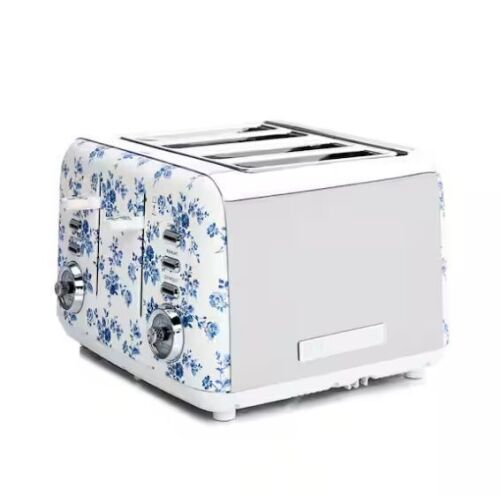 Laura Ashley 1500-Watt 4-Slice Toaster in China Rose - Lot 132JF
