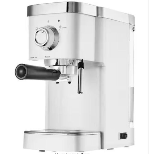 VEVOR 15 Cup Espresso Coffee Machine, Semi-Automatic Cappuccino Latte Maker, Milk Frother - Lot 137JF