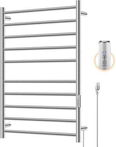 Heated Towel Rack Stainless Steel 10 Bar - Lot 163