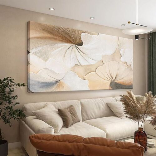 Abstract Floral Canvas Wall Art 29" x 58" - Lot 190
