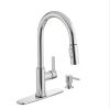 Glacier Bay Paulina Single-Handle Pull-Down Sprayer Kitchen Faucet with TurboSpray, FastMount and Soap Dispenser in Polished Chrome - Thumbnail 1