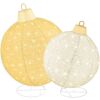 2pc Lighted Pop-Up Christmas Ornaments Decoration w/ 180 LED Lights, Stand - Thumbnail 1