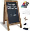 Better Office Products Magnetic Chalkboard A-Frame Extra Large 20" x 40" - Thumbnail 1