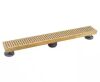 Oatey Designline 24 in. Stainless Steel Linear Shower Drain with Square Pattern Drain Cover in Brushed Gold - Thumbnail 1