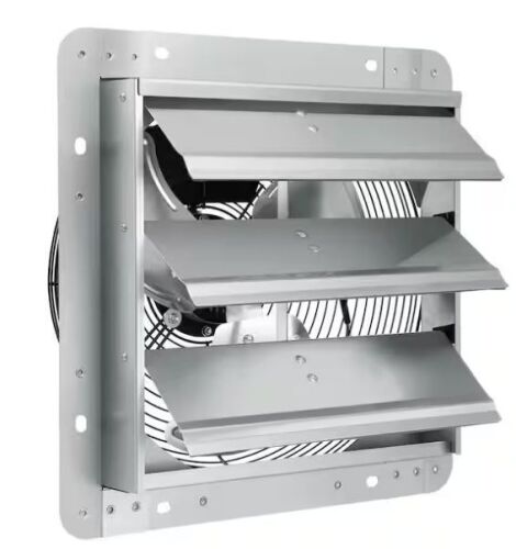 VEVOR 12 in. Shutter Exhaust Fan High-Speed 1000 CFM Aluminum Wall Mount Attic Fan - Lot 338JF