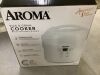 Aroma 8-Cup White Digital Rice Cooker with Control Panel - Thumbnail 5