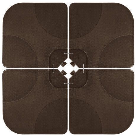 4-Piece Cantilever Offset Patio Umbrella Stand Square Base Plate Set - Lot 451