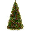 6' Pre-Lit Artificial Spruce Christmas Tree w/ Multicolored LED Lights - Thumbnail 1