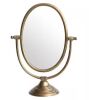 Antique Aluminum Glamorous Decorative Mirror on Stand 15.5 in. W x 21 in. H - Thumbnail 1