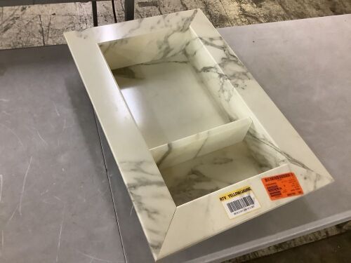 FlexStone 17 in. x 26 in. Recessed Shampoo Caddy in Calcutta Gold - Lot 738JF