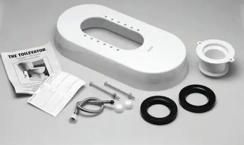 11-1/2 in. W x 23 in. L x 3-1/2 in. H Toilet Riser in White, 500 lbs. Capacity - Lot 739JF