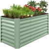 Outdoor Metal Raised Garden Bed for Vegetables, Flowers, Herbs - 4x2x2ft - Thumbnail 1