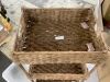 3-Tier Water Hyacinth Rolling Utility Cart w/ Weaved Baskets - Thumbnail 5