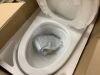 Hanikes ADA Height Dual Flush Toilet in White 1.1/1.6 GPF with Warm Bidet Attachment, Multi Clean & Nozzle Guard - Thumbnail 4