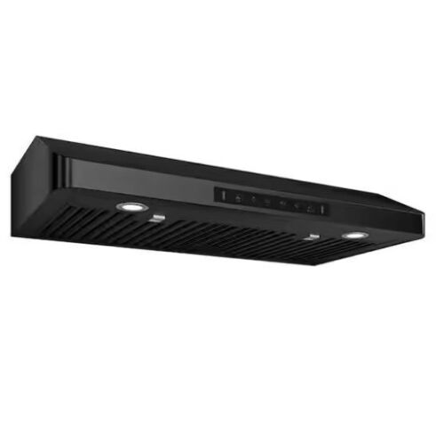 VIKIO 30 in. 900 CFM Ducted Under Cabinet Range Hood in Black Stainless Steel with 2 -Way Venting and LED - Lot 425JF