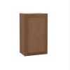 Hampton Bay Sinclair 18 in. W x 12 in. D x 30 in. H Assembled Wall Cabinet in Shaker Saddle Oak - Thumbnail 1