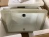 Lot of (2) 18 in . Undermount Rectangular Bathroom Sink with Overflow Drain in White Ceramic - Thumbnail 4
