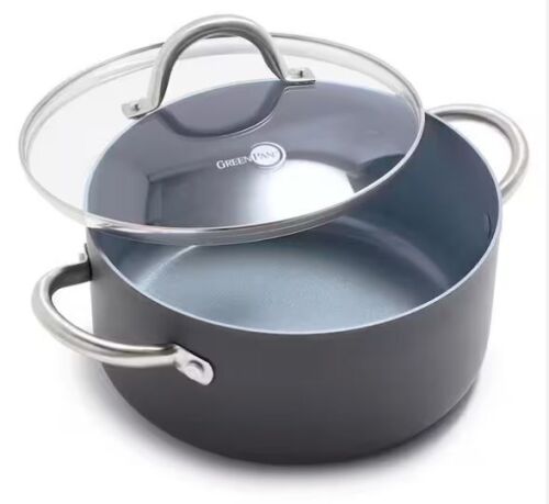 GreenPan Lima 5 qt. Hard Anodized Aluminum Ceramic Nonstick Stock Pot - Lot 529JF