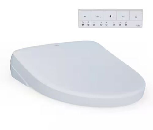 TOTO S7 WASHLET+ Elongated Electric Bidet Seat for T40 WASHLET+ Toilet with Contemporary Lid and EWater+ in Cotton White - Lot 9JF