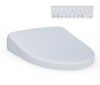 TOTO S7 WASHLET+ Elongated Electric Bidet Seat for T40 WASHLET+ Toilet with Contemporary Lid and EWater+ in Cotton White - Thumbnail 1