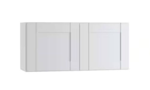 MILL'S PRIDE Richmond Verona White Plywood Shaker Ready to Assemble Wall Kitchen Laundry Cabinet Sft Cls 24 in W x 12 in D x 12 in H - Lot 636JF