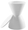 MODWAY Haste White Stool - Thumbnail 1